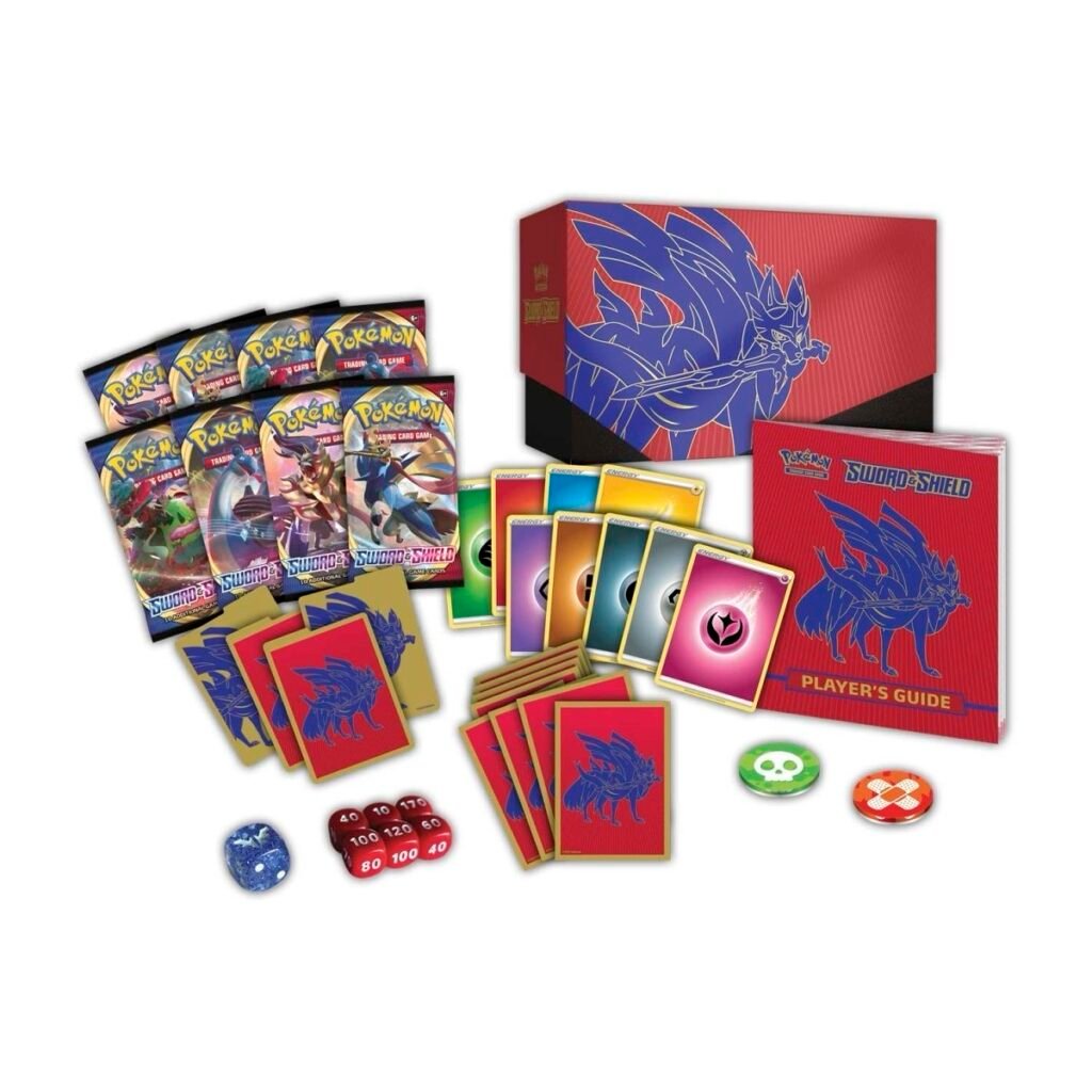 Pokemon TCG Sword & Shield Base Set Zacian Elite Trainer Box 8 Booster Packs ETB